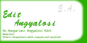 edit angyalosi business card